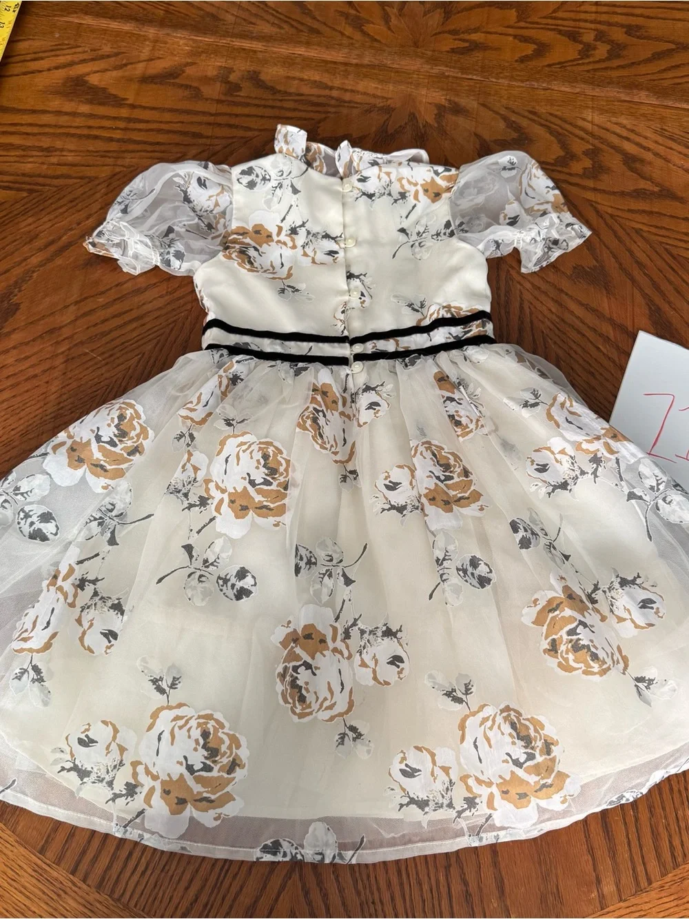 Janie & Jack The Winter Rose Dress Sz 4